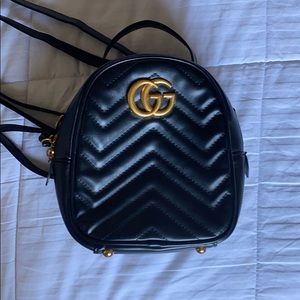 Gucci mini black back pack